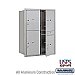 Salsbury 3711D-4PAFU 4C Horizontal Mailbox 11 Door High Unit 41 Inches Double Column Stand Alone Parcel Locker 3 PL5's and 1 PL6 Front Loading USPS Access