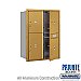 Salsbury 3711D-4PGFP 4C Horizontal Mailbox 11 Door High Unit 41 Inches Double Column Stand Alone Parcel Locker 3 PL5's and 1 PL6 Front Loading Private Access