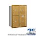 Salsbury 3711D-4PGRP 4C Horizontal Mailbox 11 Door High Unit 41 Inches Double Column Stand Alone Parcel Locker 3 PL5's and 1 PL6 Rear Loading Private Access