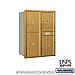 Salsbury 3711D-4PGRU 4C Horizontal Mailbox 11 Door High Unit 41 Inches Double Column Stand Alone Parcel Locker 3 PL5's and 1 PL6 Rear Loading USPS Access