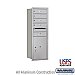 Salsbury 3711S-04ARU 4C Horizontal Mailbox 11 Door High Unit 41 Inches Single Column 4 MB1 Doors / 1 PL5 Rear Loading USPS Access