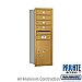 Salsbury 3711S-04GRP 4C Horizontal Mailbox 11 Door High Unit 41 Inches Single Column 4 MB1 Doors / 1 PL5 Rear Loading Private Access