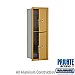 Salsbury 3711S-2PGFP 4C Horizontal Mailbox 11 Door High Unit 41 Inches Single Column Stand Alone Parcel Locker 1 PL5 and 1 PL6 Front Loading Private Access