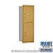 Salsbury 3711S-2PGRP 4C Horizontal Mailbox 11 Door High Unit 41 Inches Single Column Stand Alone Parcel Locker 1 PL5 and 1 PL6 Rear Loading Private Access