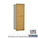 Salsbury 3711S-2PGRU 4C Horizontal Mailbox 11 Door High Unit 41 Inches Single Column Stand Alone Parcel Locker 1 PL5 and 1 PL6 Rear Loading USPS Access