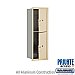 Salsbury 3711S-2PSFP 4C Horizontal Mailbox 11 Door High Unit 41 Inches Single Column Stand Alone Parcel Locker 1 PL5 and 1 PL6 Front Loading Private Access