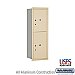 Salsbury 3711S-2PSRU 4C Horizontal Mailbox 11 Door High Unit 41 Inches Single Column Stand Alone Parcel Locker 1 PL5 and 1 PL6 Rear Loading USPS Access