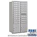 Salsbury 3716D-20ARP 4C Horizontal Mailbox Maximum Height Unit 56 3/4 Inches Double Column 20 MB1 Doors / 2 PL's Rear Loading Private Access