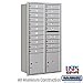 Salsbury 3716D-20ARU 4C Horizontal Mailbox Maximum Height Unit 56 3/4 Inches Double Column 20 MB1 Doors / 2 PL's Rear Loading USPS Access