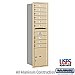 Salsbury 3716S-09SRU 4C Horizontal Mailbox Maximum Height Unit 56 3/4 Inches Single Column 9 MB1 Doors / 1 PL Rear Loading USPS Access